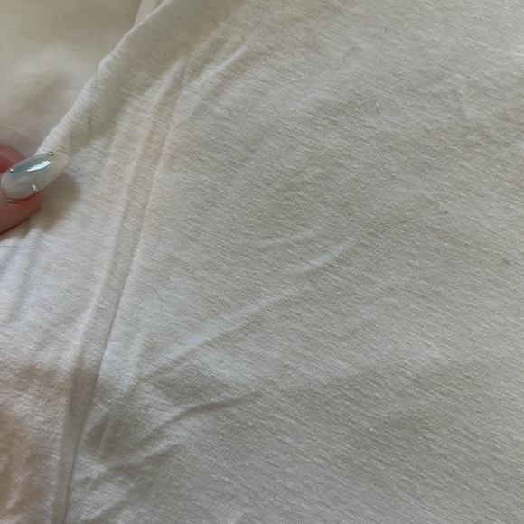 Cream All Saints T shirt size L - Picture 3 of 4